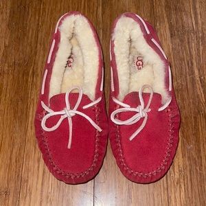 Ugg Red Loafers Kids Size 1